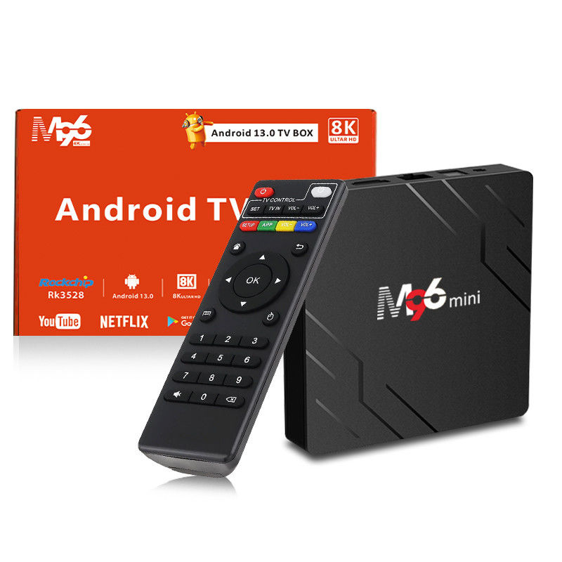 Smart TV Box M96 Mini H.265 4K 75fps 10 Bit 2.4G 5G BT5.0WIFI6