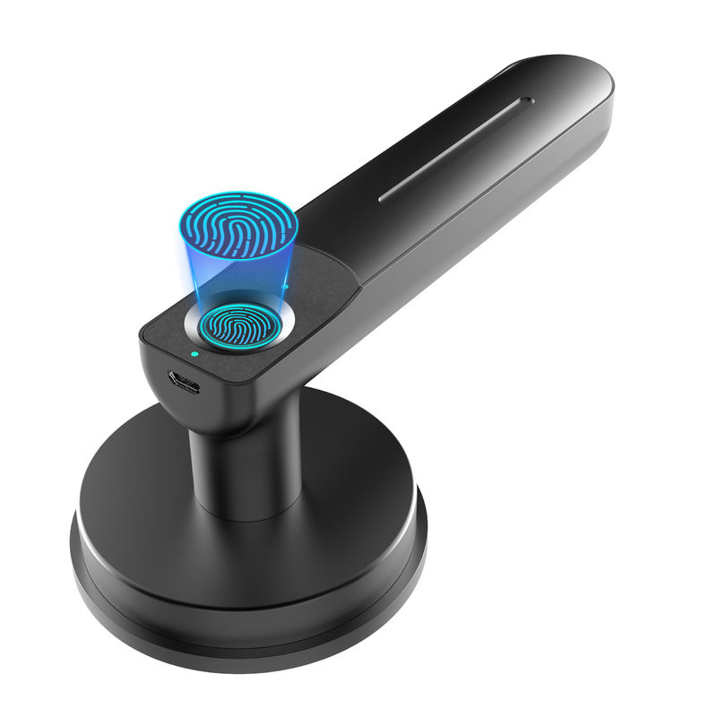 Fechadura de porta Smart C01 de impressão digital, fechadura de porta de entrada sem chave com alça, fechadura de porta biométrica