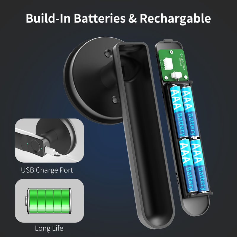 Fechadura de porta Smart C01 de impressão digital, fechadura de porta de entrada sem chave com alça, fechadura de porta biométrica