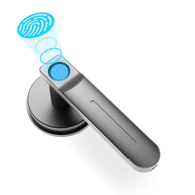 Fechadura de porta de quarto sem chave, função Smart App, fechadura de porta de impressão digital, para quarto / escritório