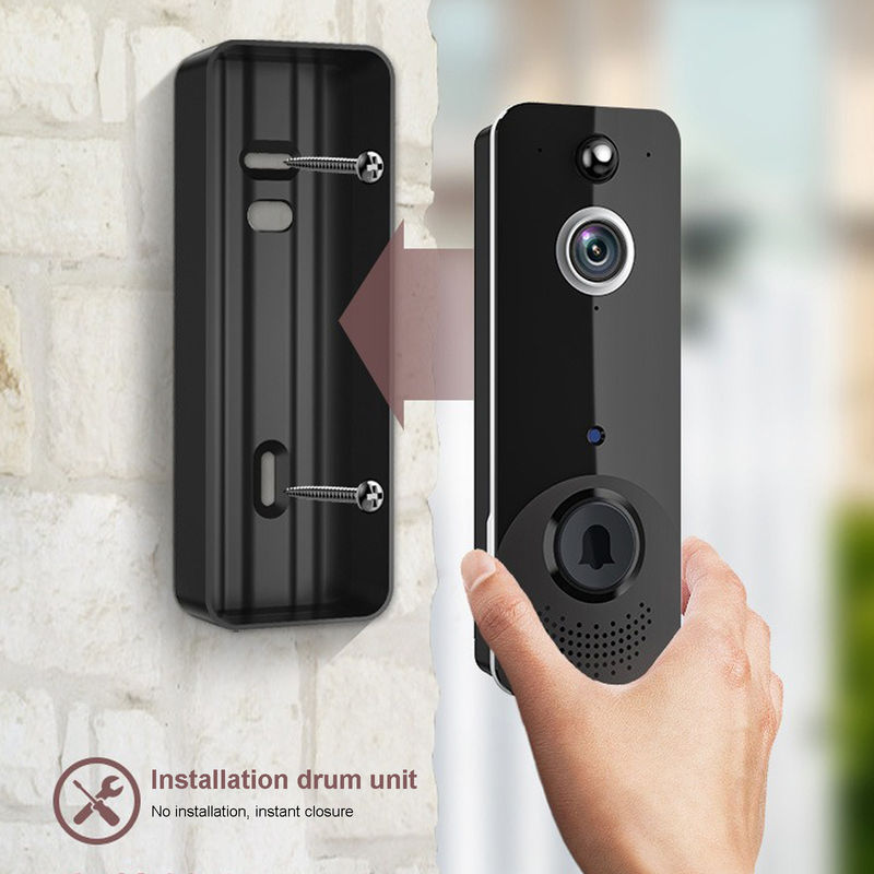 Aplicativo Smart Wireless Ring Campainha com Chime 140 graus Grande Ângulo Baixa Potência Campainha de Video