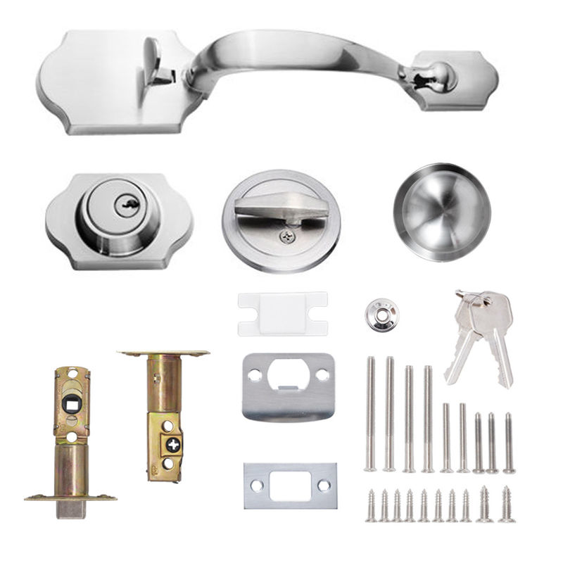 Fechaduras de porta de liga de zinco Porta única Garrafa grande Fechaduras pesadas Fechaduras da borda da porta Distância ajustável Fechaduras de porta de villa